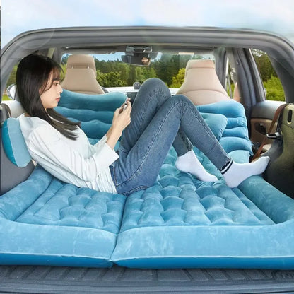 Lit pneumatique de voiture matelas de voyage arrière de voiture tapis de couchage suv matelas de chape de coffre lit d'air de couchage de voiture