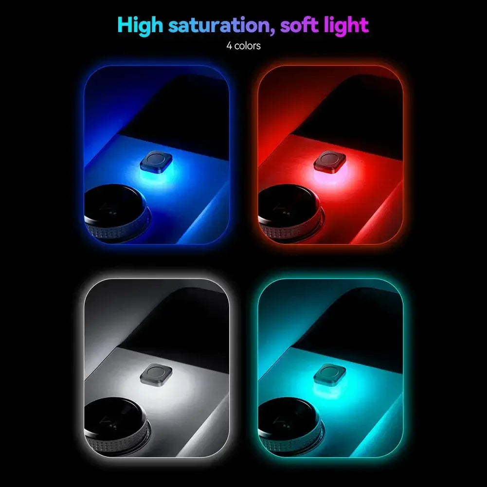 Voiture USB LED lumière d'ambiance lumières d'ambiance Plug Play feux de signalisation universels lecture maison chambre lampe lumineuse décorative