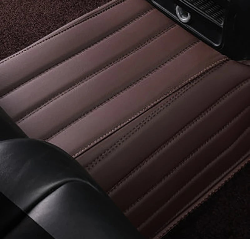 Tapis de sol de voiture personnalisé Double couche, pour Lincoln Navigator 2002 – 2024 ans, accessoires de voiture, doublures de sol