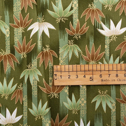 Tissu bronzé Kimono japonais 50x145cm, tissu en coton imprimé fleurs de cerisier Sushi, matériaux de bricolage, accessoires de Patchwork pour la couture