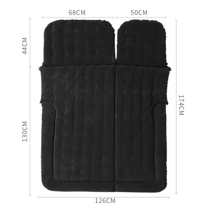 Lit gonflable de voiture 2 en 1, matelas de voyage gonflable multifonction, flocage en PVC, coussin de repos doux pour voiture SUV