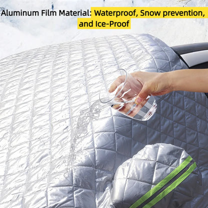 Bouclier de neige magnétique pour voitures – Housse de pare-brise robuste, protection contre le gel et pare-soleil toutes saisons |   Ajustement universel, installation facile