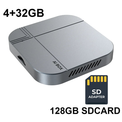 2026 3 en 1 Android 12 CarPlay Smart Ai Box 4 + 32G 2 + 16G adaptateur de voiture Android sans fil Plug & Play boîte de télévision de voiture pour YouTube Netflix