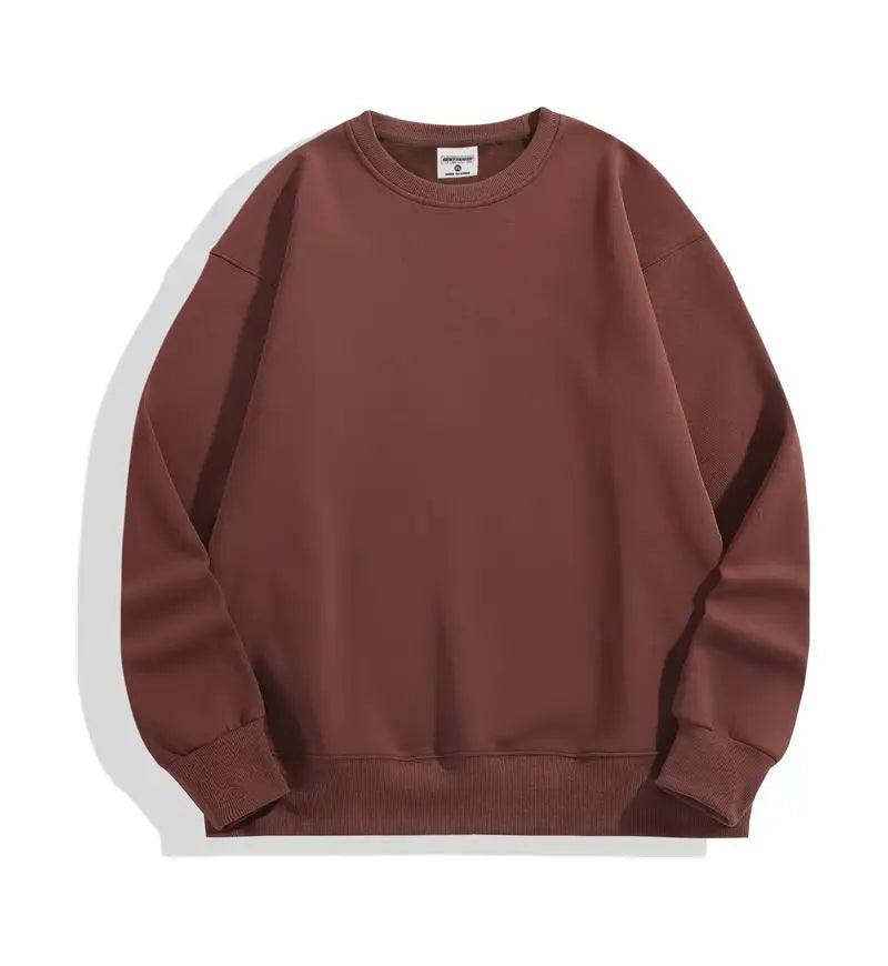 Bricolage Logo personnalisé 500GSM poids lourd hommes sweats à capuche nouveau automne hiver épais coton hommes haut couleur unie sweat à capuche pull