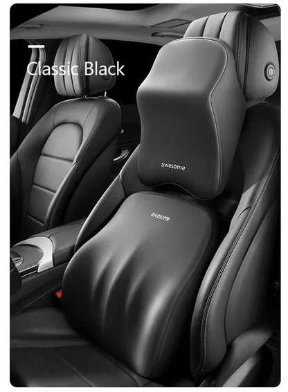 Nouvel appui-tête de voiture avec support lombaire, coussin en mousse à mémoire de forme pour le cou et protection des épaules pour un confort amélioré