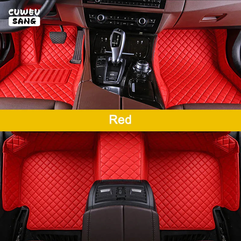 CUWEUSANG tapis de sol de voiture personnalisé pour BYD Atto 3 joint de dauphin F0 F3 F6 E6 G3 G6 S6 chanson Qin Auto tapis pied Coche accessoire