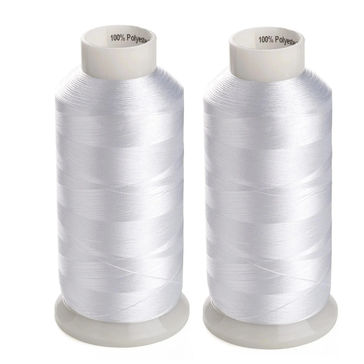 Simthread 2 bobines blanc et noir 5000M 60wt filetage de remplissage de canette