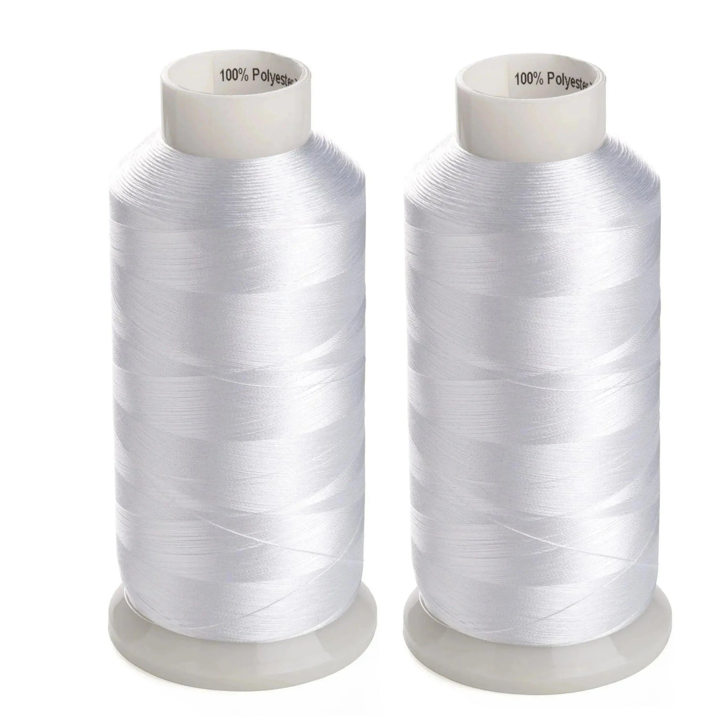 Simthread 2 bobines blanc et noir 5000M 60wt filetage de remplissage de canette