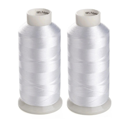 Simthread 2 bobines blanc et noir 5000M 60wt filetage de remplissage de canette