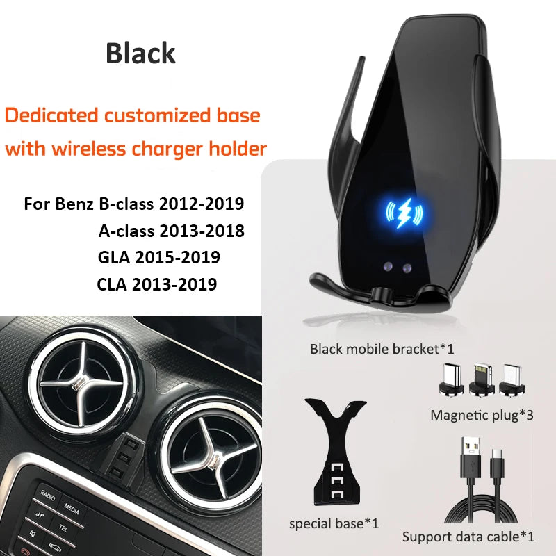 Support de téléphone portable de voiture pour Mercedes-Benz, base de montage spéciale pour grille d'aération, B200, B260, B, 180, B Classe A, GLA, CLA