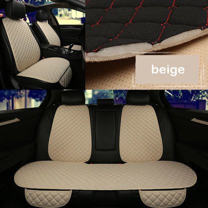 Housse de protection universelle pour siège de voiture, en lin, avant, arrière, été, tapis de coussin, berline, Suv, pick-up, accessoires d'intérieur de voiture