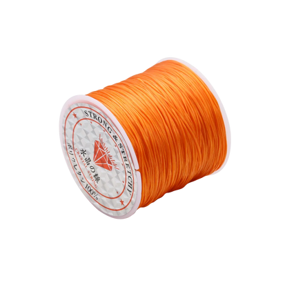 Fil élastique rond en cristal, 10 mètres, 0.7mm, cordon extensible en caoutchouc et Nylon pour la fabrication de bijoux, Bracelet de perles