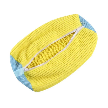 2/1 pièces sac de lavage de chaussures Machine à laver sacs à linge avec fermeture à glissière chaussures sacs de nettoyage chaussures blanchisserie Fibers moelleuses Sneaker