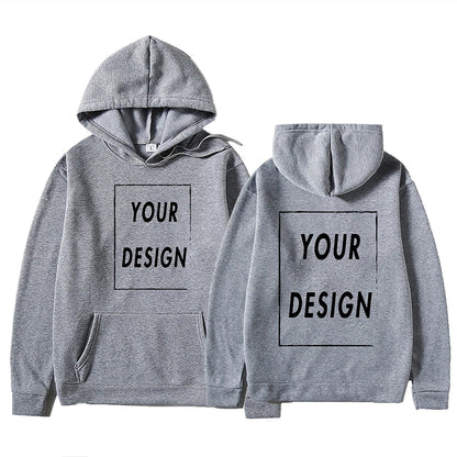 Votre propre Design marque Logo/image personnalisée partout hommes femmes sweat à capuche bricolage sweat à capuche décontracté à la mode nouveau
