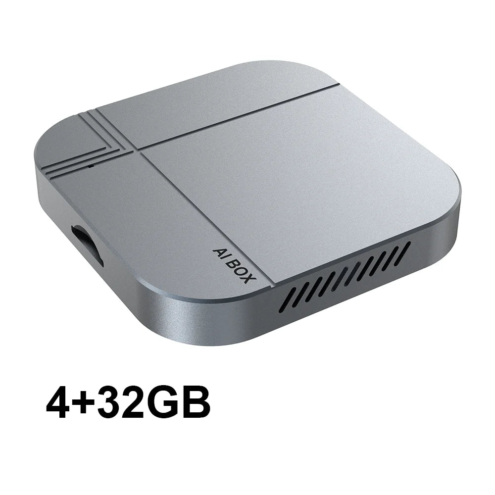 2026 3 en 1 Android 12 CarPlay Smart Ai Box 4 + 32G 2 + 16G adaptateur de voiture Android sans fil Plug & Play boîte de télévision de voiture pour YouTube Netflix