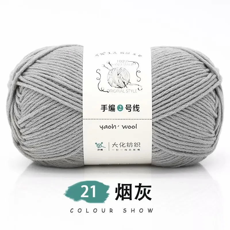 Fil de Coton Crocheté à la Main, 100g, Bricolage, Laine pour Bébé, Écharpe, Veste, Pull