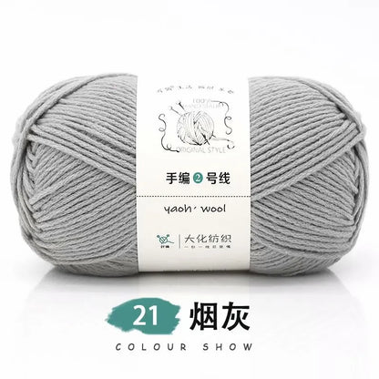 Fil de Coton Crocheté à la Main, 100g, Bricolage, Laine pour Bébé, Écharpe, Veste, Pull