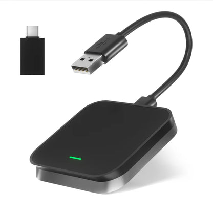 2 en 1 sans fil CarPlay Android Auto Dongle Plug & Play Smart Mini AI Box voiture pour adaptateur Bluetooth KowanKit 2026