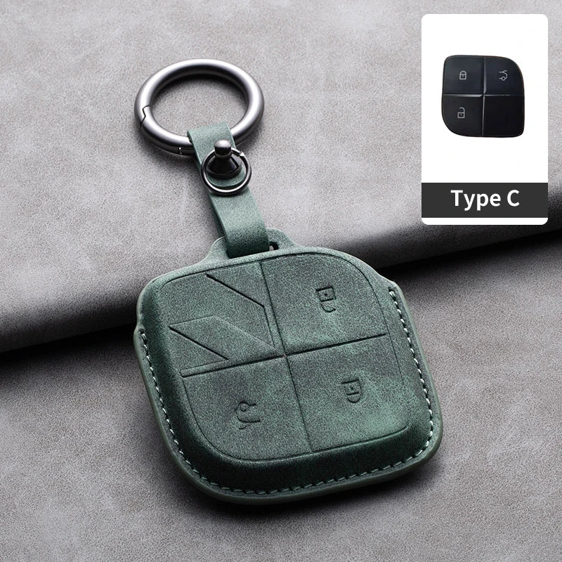 Convient pour LYNK & CO 08 2022 2023 2024 housse de clé télécommande intelligente de voiture en cuir coque de Protection de clé de voiture accessoires de décoration