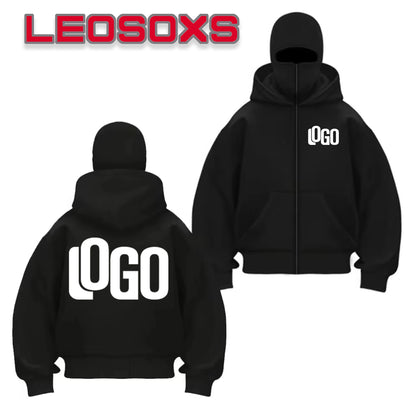 Bricolage modèle personnalisé LOGO vêtements de sport automne chaud à capuche masque sweat couleur unie sweat à capuche décontracté défilé de mode