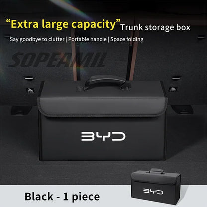 Boîte d'organisation et de rangement de coffre de voiture, pour BYD Atto 3 Tang F3 E6 Yuan Plus Song Max F0 Qin G3 I3 Han Dmi Dolphin S6 DM-i EV 2din