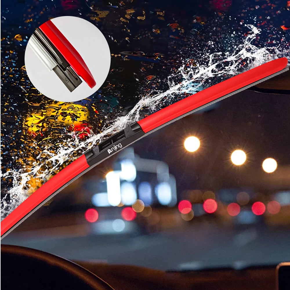 LNJING Balais d'essuie-glace rouges pour Xpeng G9 2022-Now