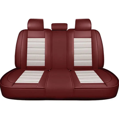 Ensemble complet de housses de siège de voiture en cuir PU, protection de banc fendue avant et arrière, quatre saisons universelles, adaptées à la plupart des accessoires de voiture SUV