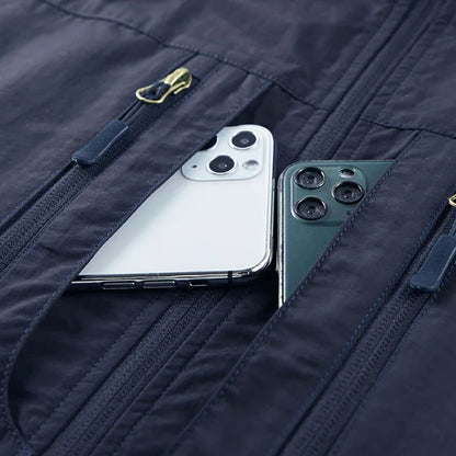 Grande taille hommes été en plein air randonnée gilet tactique multi-poches léger coque souple utilitaire voyage Safari Cargo gilet hommes