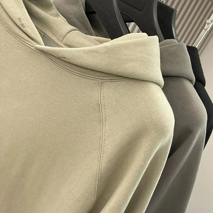 LOGO personnalisé bricolage marque ensembles à capuche Type de mode 2 pièces costume épais polaire Jogging surdimensionné survêtement à capuche + pantalon Streetwear
