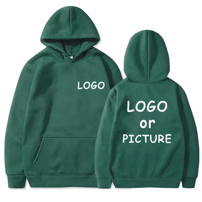 Sweat-shirts décontractés pour hommes et femmes avec logo personnalisé, sweat-shirts à manches longues pour l'automne et l'hiver, sweat-shirts personnalisés de style streetwear.