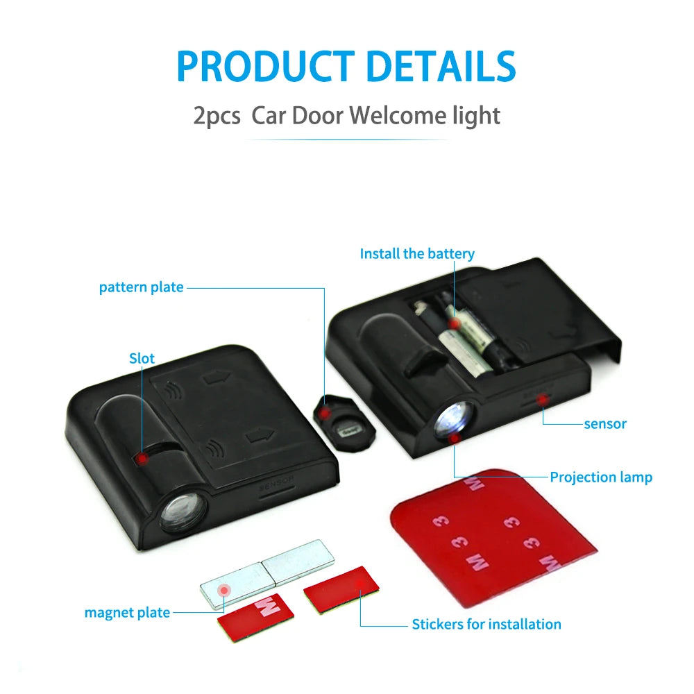 Projecteur Led de lumière de porte de voiture, pour BYD ATTO3 QIN SONG S6 7 E6 TANG YUAN PLUS, accessoires de Modification de style de décoration
