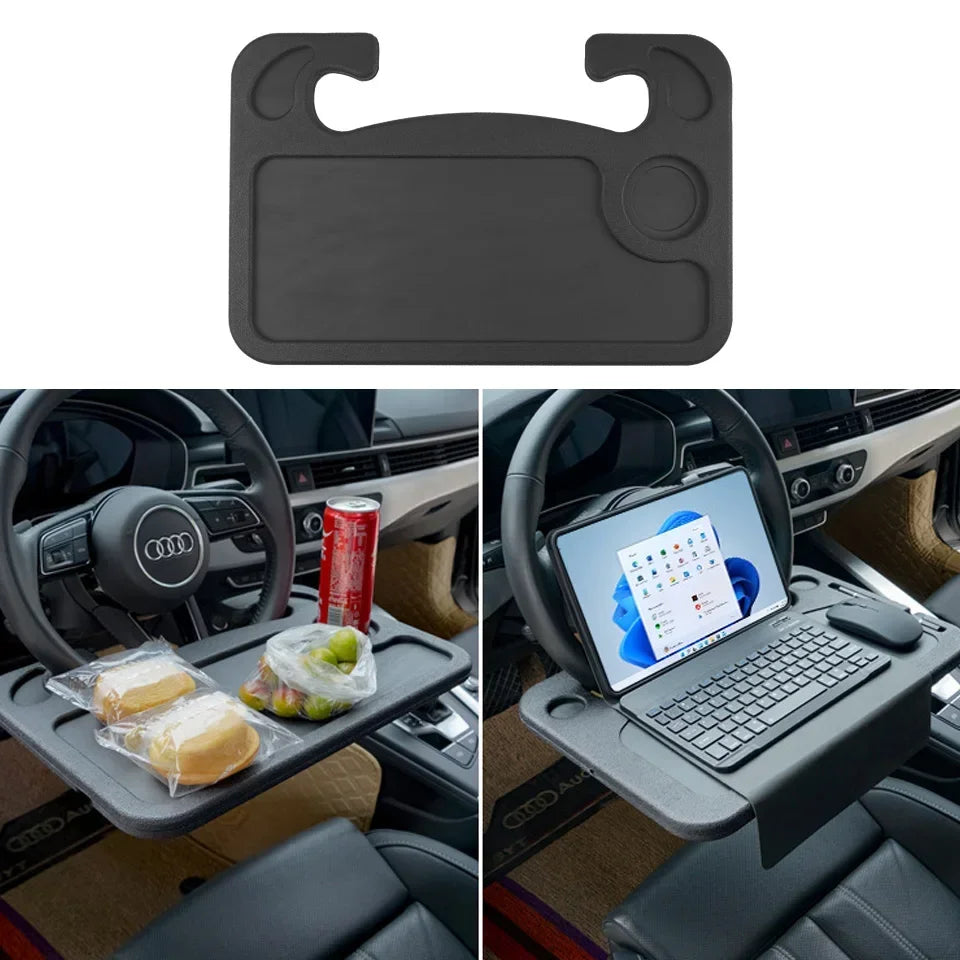 Support de bureau Portable pour voiture, ordinateur Portable, manger du travail, volant de voiture, support de Table à manger, boisson, plateau de nourriture et de café