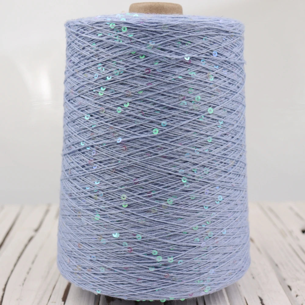   Блэк – fil de coton à paillettes, 100g, 800M, 3mm, décoration tricotée, crochet à la main, tricot jaune