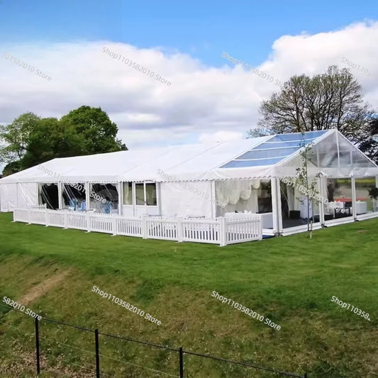 Grande tente commerciale à structure en aluminium pour la location extérieure de lieux d'exposition et de mariages