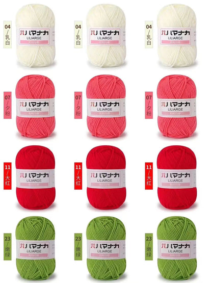 12 pièces 300g fil de lait fait à la main grossier bricolage tissage boule de fil pour pull chapeau écharpe et autres vêtements doux Crochet fil à tricoter