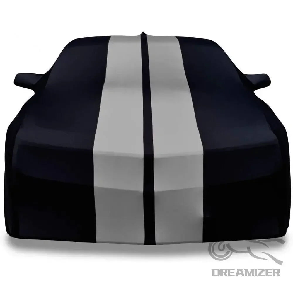 Juste de voiture d'intérieur commandée Ultraguard, compatible avec Porsche 911, 718, 968, 992, 928, Cayman, Boxster, Carrera, gris foncé, noir, rayé