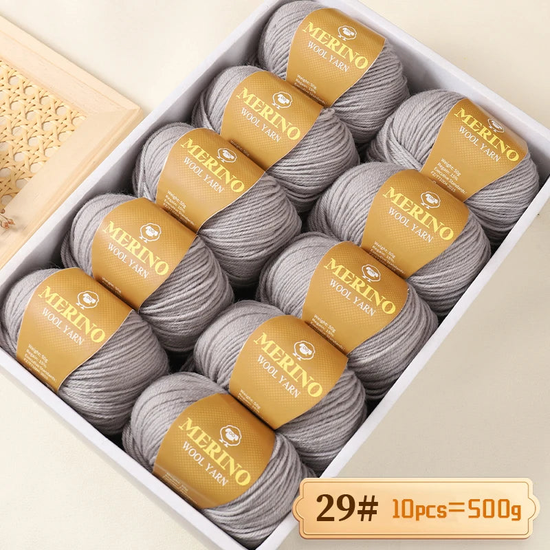 500 g de fil de laine d'alpaga mi-fin 212 de haute qualité, adapté au tricot de pulls, d'écharpes et de chapeaux, 10 écheveaux/paquet