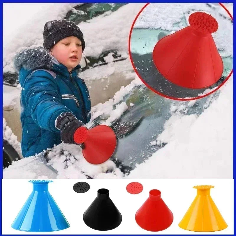 Entonnoir pour gratter la glace, outil de nettoyage des vitres de voiture, pare-brise, neige, pelle, brosse de nettoyage, outil de nettoyage des vitres de la maison