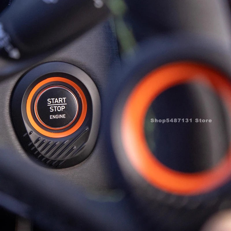 Couvercle d'anneau de commutateur de bouton d'arrêt de démarrage d'allumage de moteur pour Lynk & Co 01 02 03, accessoires d'intérieur 2021 2022 2023 2024 2025