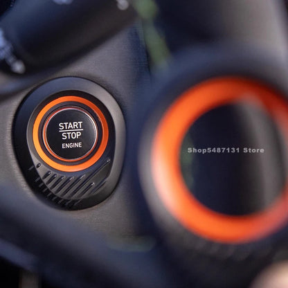 Couvercle d'anneau de commutateur de bouton d'arrêt de démarrage d'allumage de moteur pour Lynk & Co 01 02 03, accessoires d'intérieur 2021 2022 2023 2024 2025