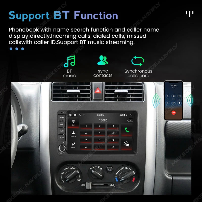 2026 nouveau Android 15 autoradio sans fil Carplay écran pour Suzuki Jimny 2007-2015 GPS Navigation Wifi RDS Auto lecteur multimédia