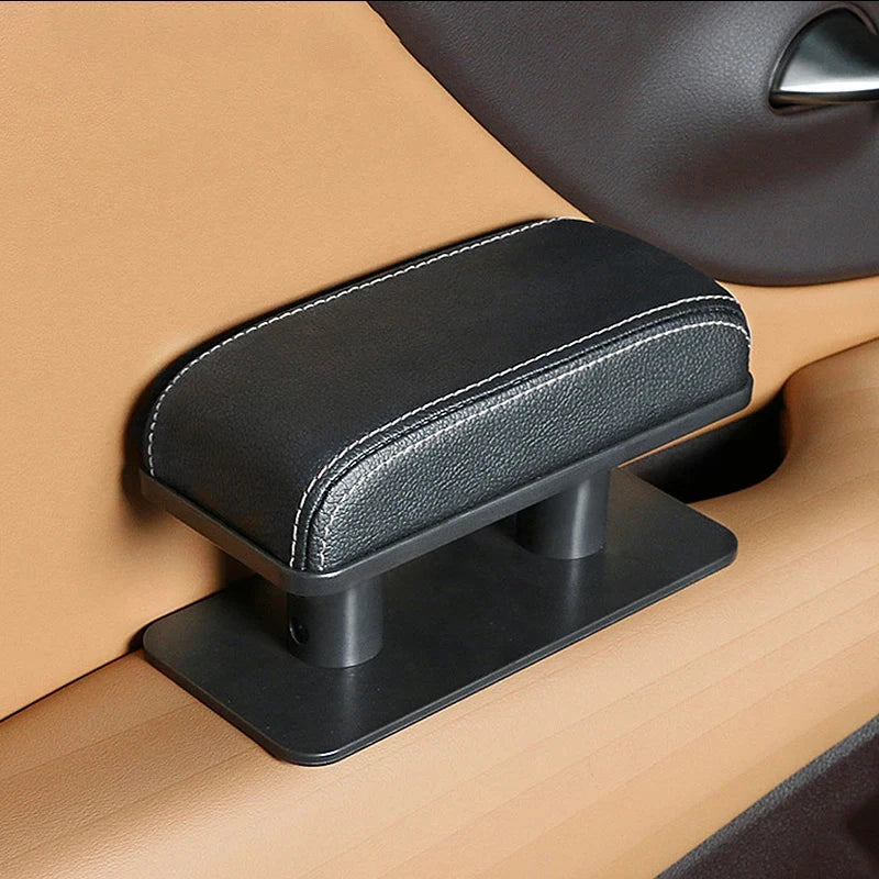 SEAMETAL – coussin d'accoudoir de porte de voiture, hauteur réglable, coussin de Support de coude, tapis de protection intérieur universels en cuir PU