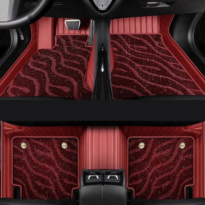 Tapis de sol de voiture personnalisés à double couche, revêtements de sol en cuir, accessoires de repose-pieds automatiques, Lynk & Co 01 02 03 05 06 09