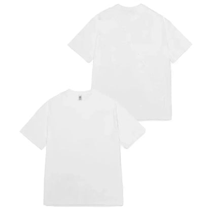 T-shirts surdimensionnés hommes coton demi manches col rond basique t-shirt chemises amples décontracté Streetwear col rond T-shirts pour hommes