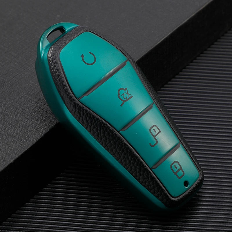 Étui pour clé de voiture en TPU à 4 boutons, housse de protection pour télécommande BYD Atto 3 Han EV Dolphin, accessoires automobiles