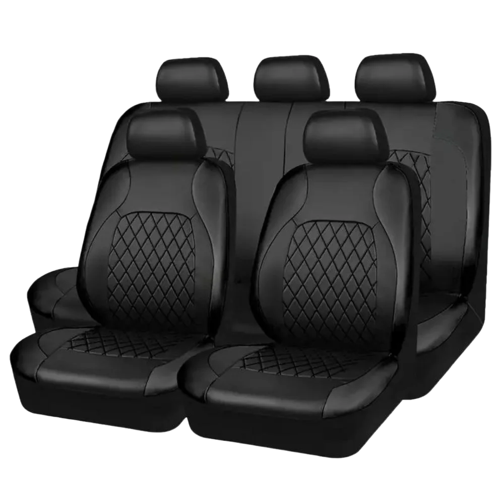 Housses de siège de voiture universelles PU noir mode housses de siège de sport housse de siège de voiture en polyuréthane accessoires intérieurs universels