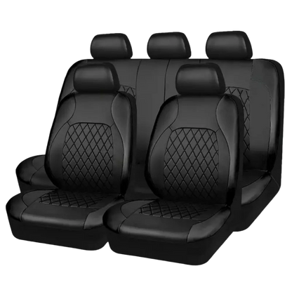 Housses de siège de voiture universelles PU noir mode housses de siège de sport housse de siège de voiture en polyuréthane accessoires intérieurs universels