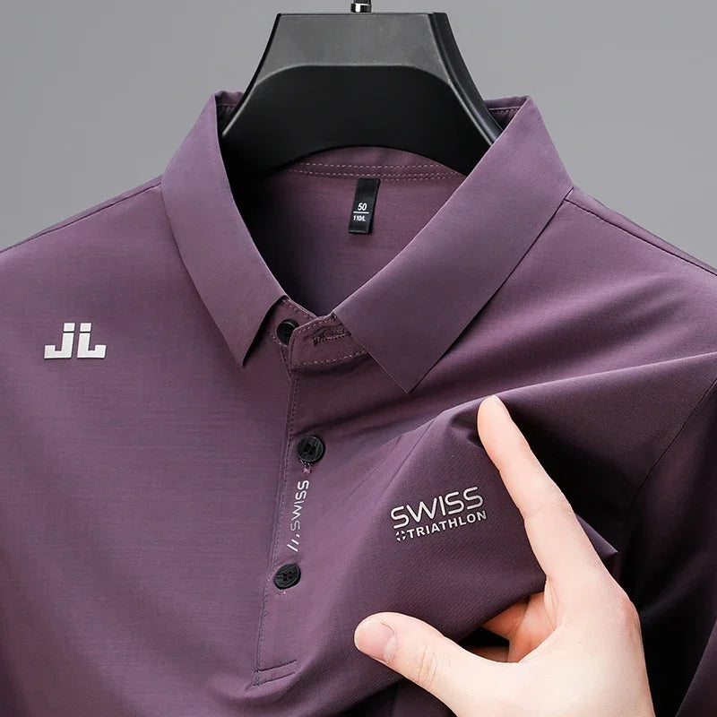 Chemise à manches courtes pour hommes, décontractée, avec Badge, Polo de couleur unie, à la mode, respirante, confortable, polyvalente, nouvelle collection