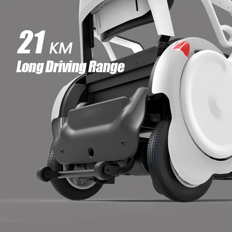 Fauteuil roulant électrique léger et intelligent haut de gamme, fauteuil roulant électrique multifonctionnel pour handicapés.