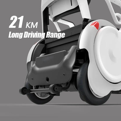 Fauteuil roulant électrique léger et intelligent haut de gamme, fauteuil roulant électrique multifonctionnel pour handicapés.
